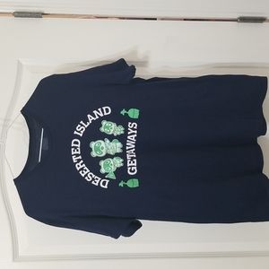 Animal Crossing Blue, Green And White T-shirt Size L